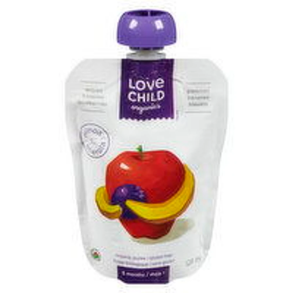Love Child - Organics Apple Banana Blueberries, 128 Millilitre