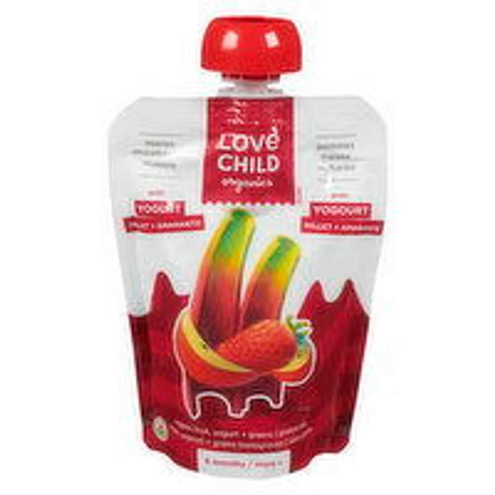Love Child - Organics Apples, Strawberries, Rhubarb, 128 Millilitre