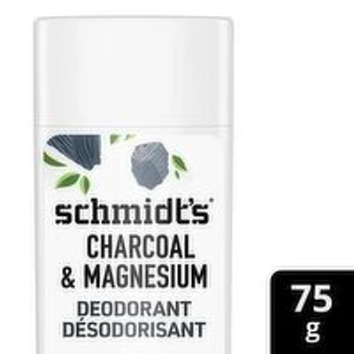 Schmidt's - Natural Deodorant - Charcoal + Magnesium, 75 Gram