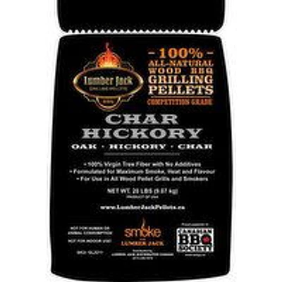 Lumber Jack - Char Hickory Wood BBQ Grilling Pellets, 20 Pound