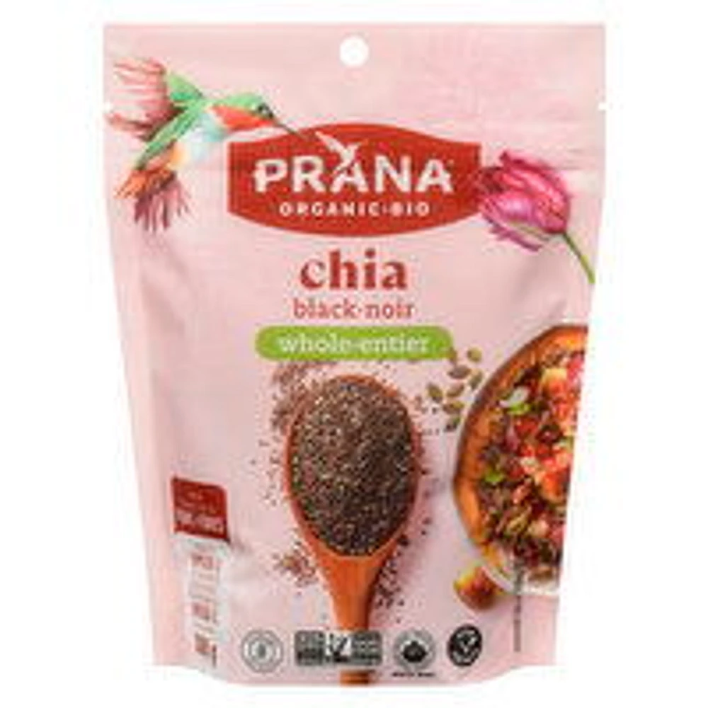 Prana - Organic Black Chia Seeds, 300 Gram