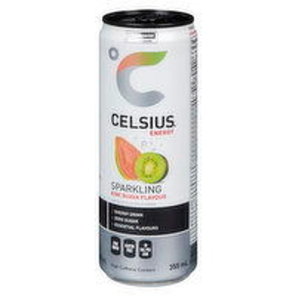 Celsius - Sparkling Energy Drink, Kiwi Guava, 355 Millilitre