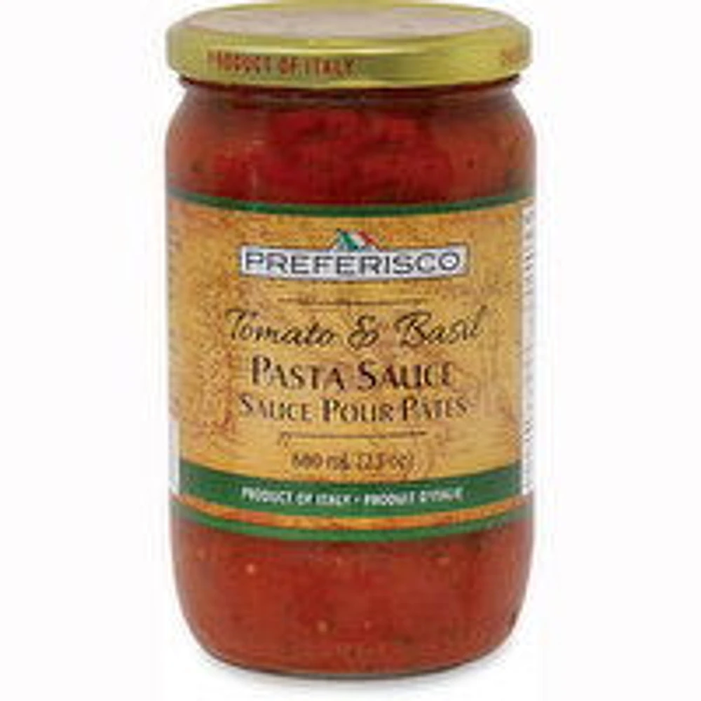 PREFERISCO - Tomato & Basil Pasta Sauce, 680 Millilitre