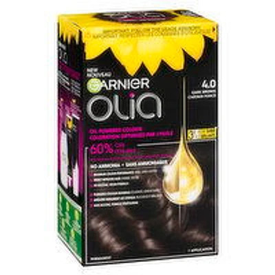 GARNIER - Olia Permanent Hair Colour - 4.0 Dark Brown, 1 Each