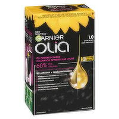 GARNIER - Olia Permanent Hair Colour - 1.0 Night Black, 1 Each