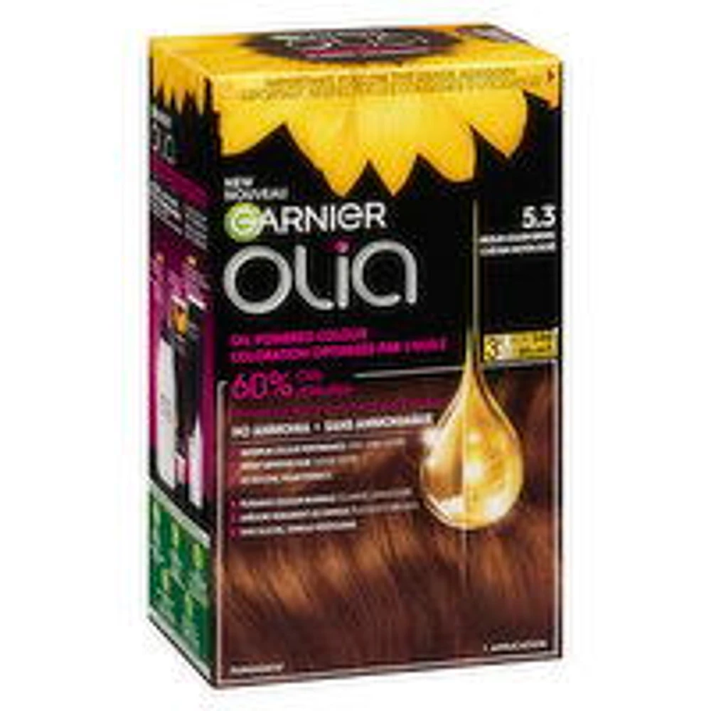 GARNIER - Olia Permanent Hair Colour - 5.3 Golden Brown, 1 Each