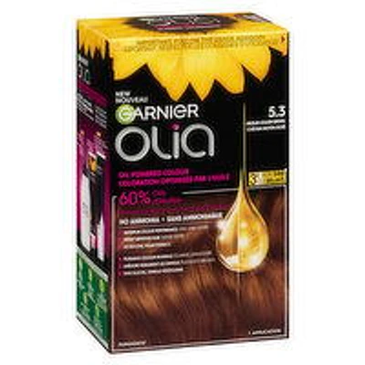 GARNIER - Olia Permanent Hair Colour - 5.3 Golden Brown, 1 Each