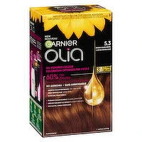 GARNIER - Olia Permanent Hair Colour - 5.3 Golden Brown, 1 Each