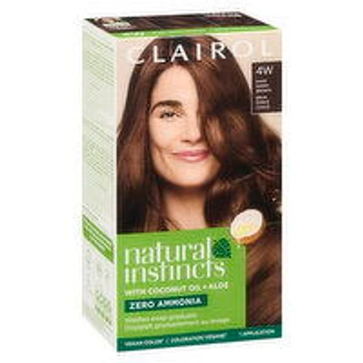 CLAIROL - Natural Instincts - 4W Dark Warm Brown, 1 Each