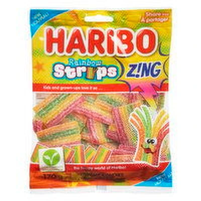 Haribo - Rainbow Strips, 170 Gram