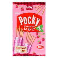 Glico - Pocky Strawberry Biscuit Sticks, 123 Gram