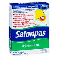 Salonpas - Pain Relieving Patch, 40 Each