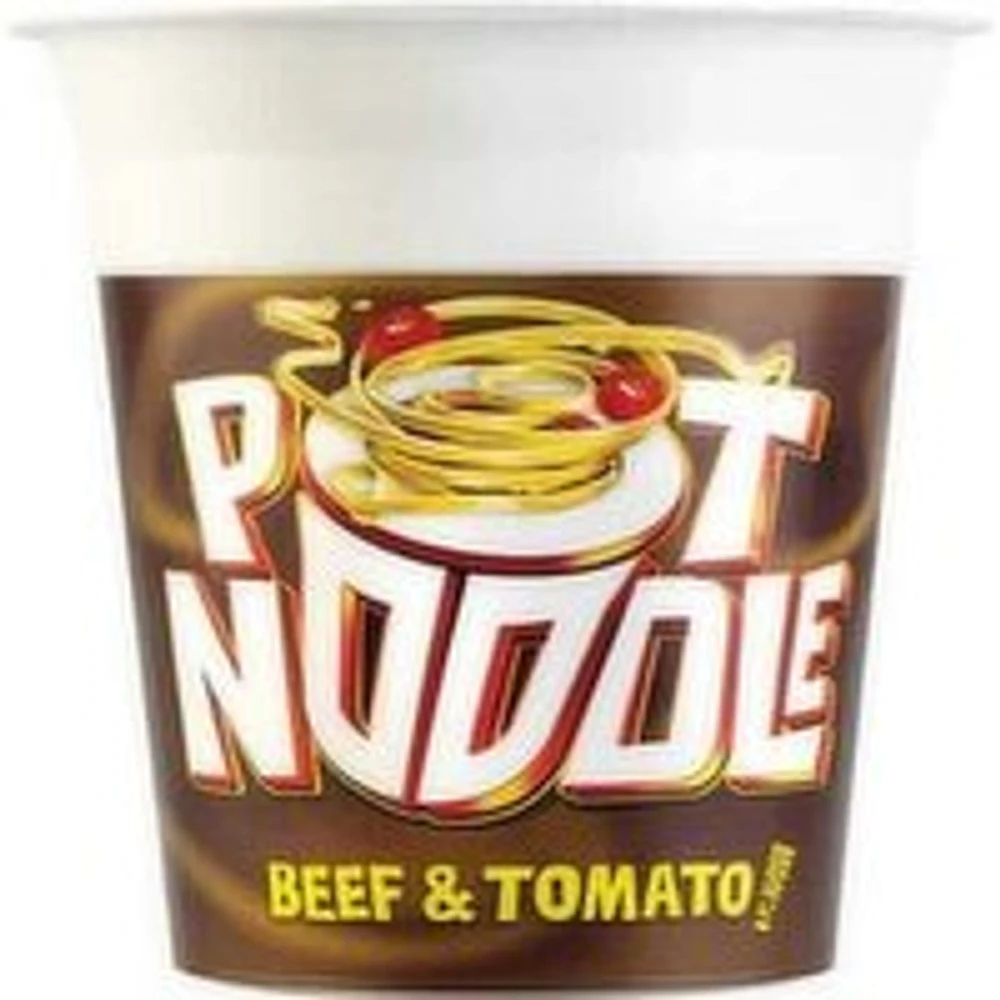 Pot Noodle - Beef and Tomato Flavour Noodle, 90 Gram