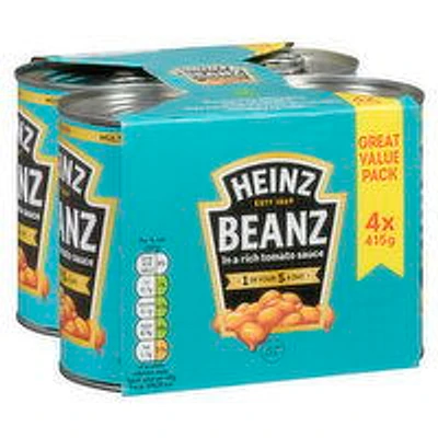 Heinz - Baked Beans 4Pk, 1.6 Kilogram
