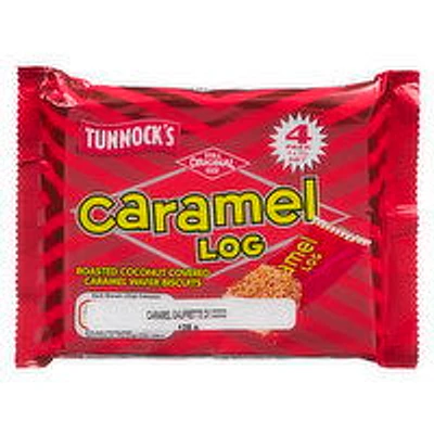 Tunnocks - Caramel Log Biscuits, 4 Each