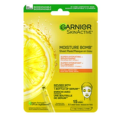 GARNIER - Moisture Bomb Super Hydrating + Brightening Sheet Mask, 28 Gram