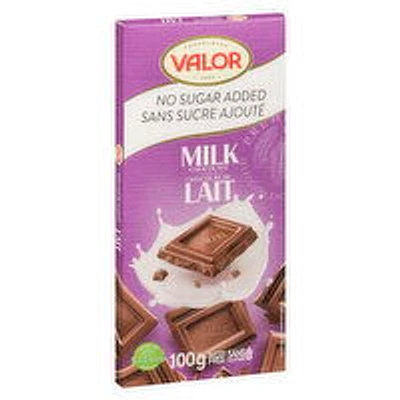 Valor - Valor No Sugar Milk Chocolate, 100 Gram