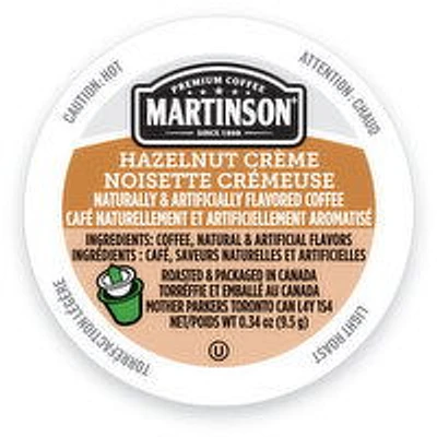 Martinson - Coffee Pods, Hazelnut Creme, 1 Each