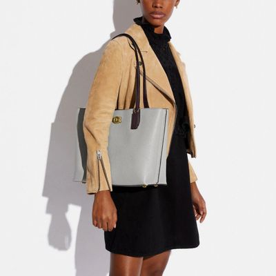 Willow Tote Colorblock With Signature Canvas Interior