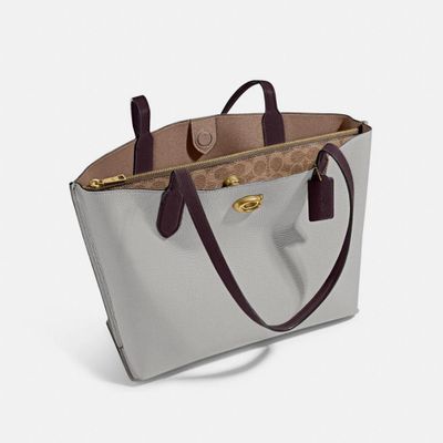 Willow Tote Colorblock With Signature Canvas Interior