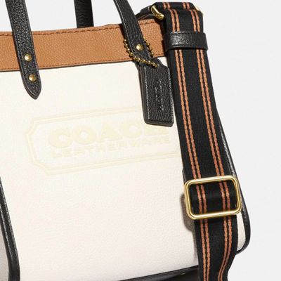 Field Tote 22 In Colorblock With Coach Badge