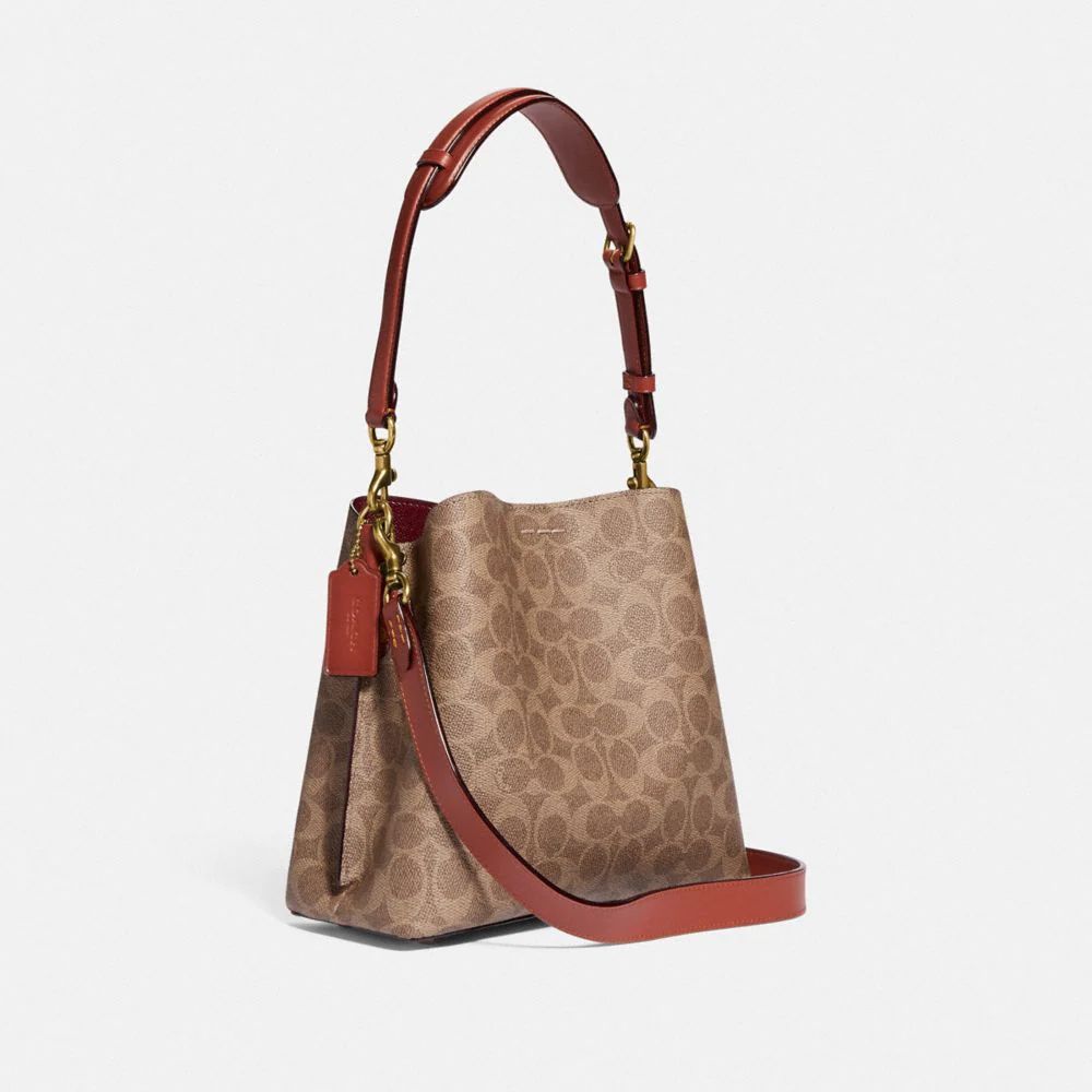 Shop COACH Willow Signature Coated Canvas Tote