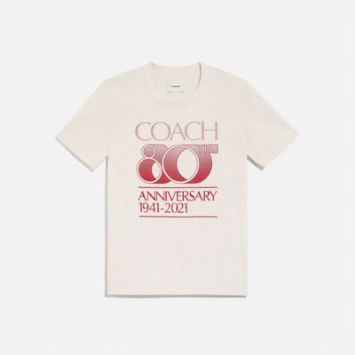 Coach 80th Anniversary T Shirt Organic Cotton