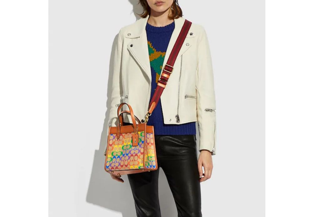 coach rainbow tote