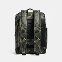 League Flap Backpack With Camo Print
