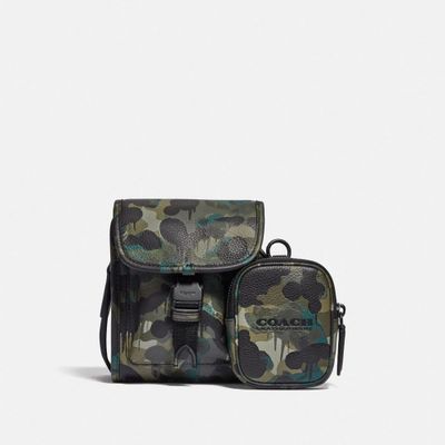 Charter North/South Crossbody With Hybrid Pouch Camo Print