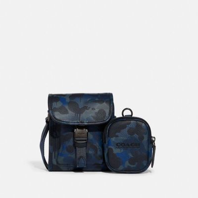 Charter North/South Crossbody With Hybrid Pouch Camo Print