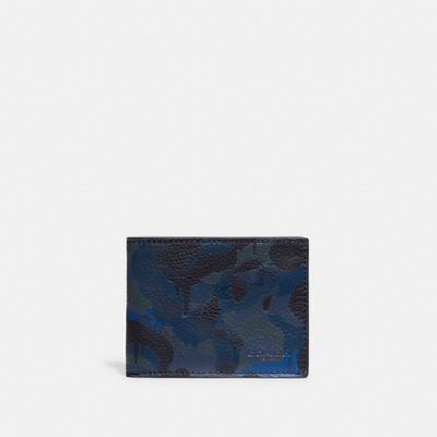 Slim Billfold Wallet With Camo Print