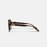 Horse And Carriage Oversized Round Sunglasses