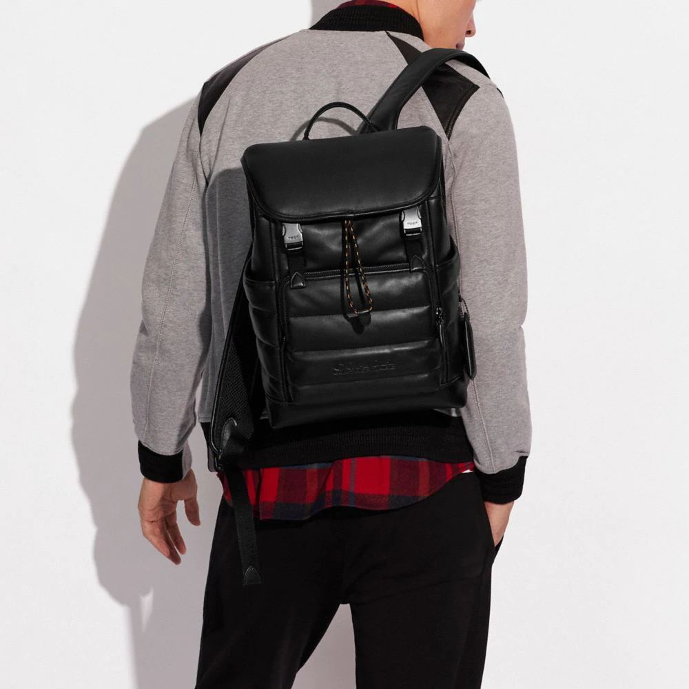 League Flap Backpack With Quilting