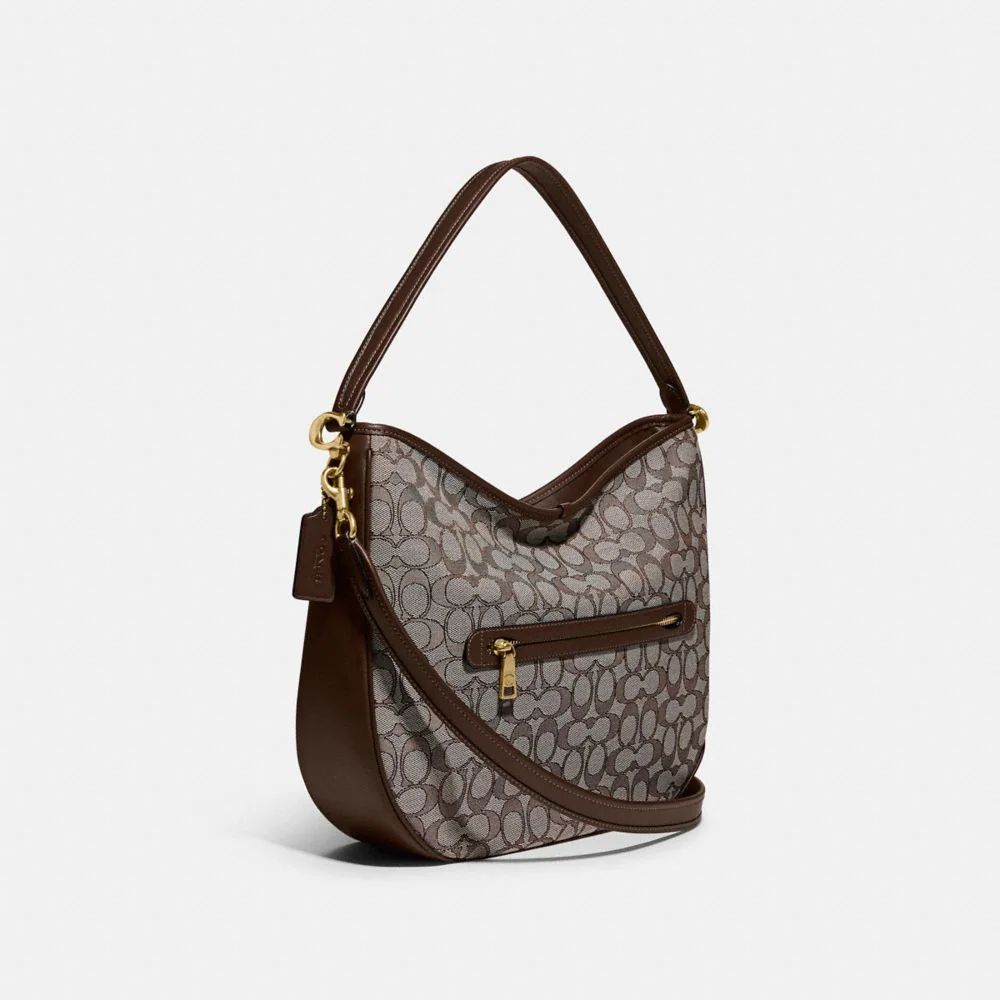 Soft Tabby Hobo In Signature Jacquard