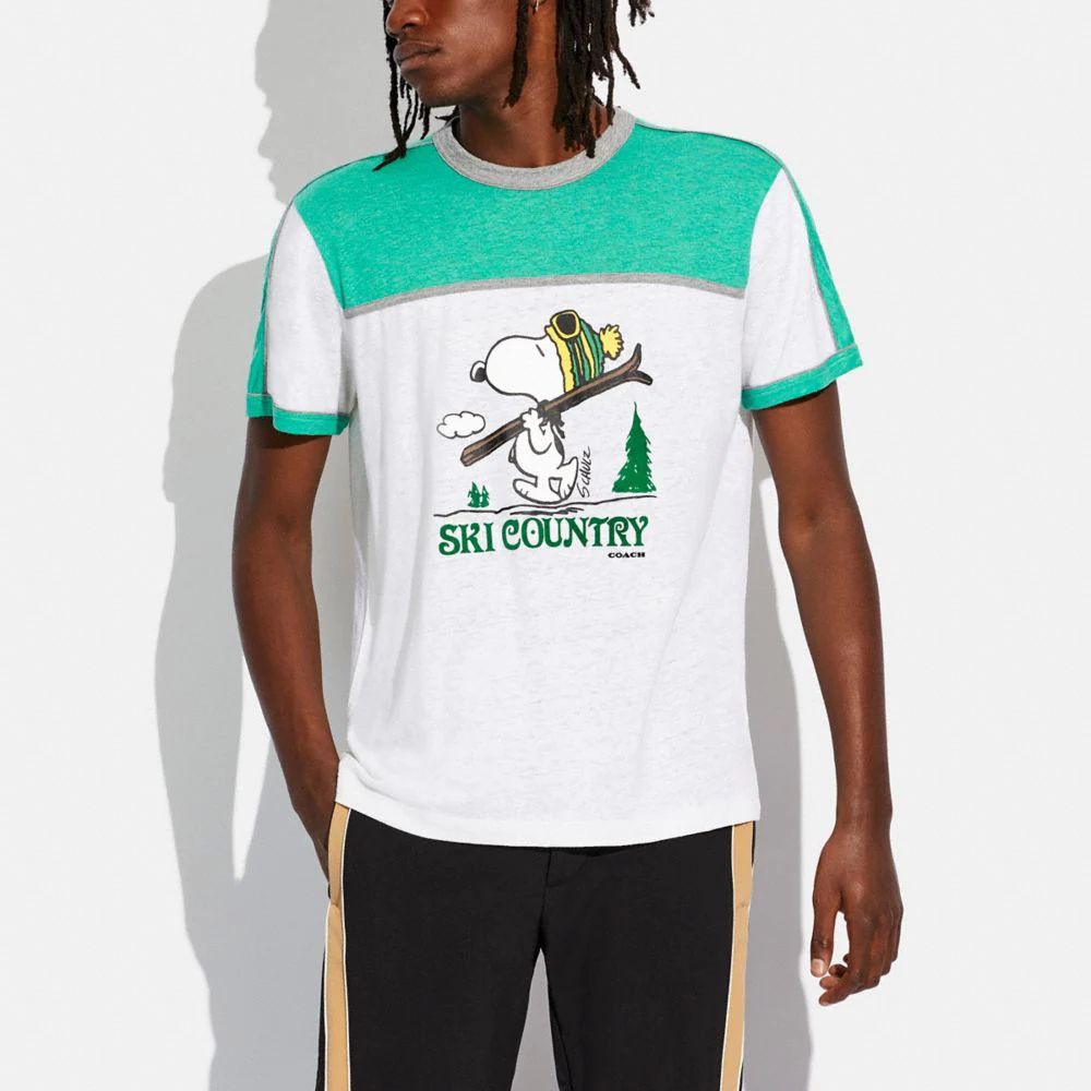 Coach X Peanuts Snoopy T Shirt