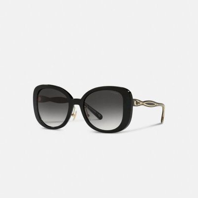 Embedded Signature Round Sunglasses