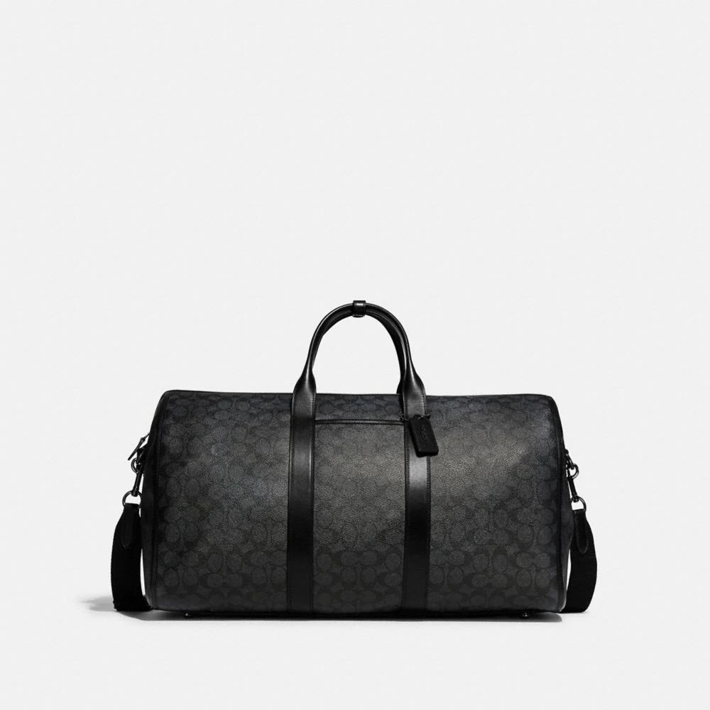 COACH Bleecker Monogram Duffle In Signature Coated Canvas in Black for Men