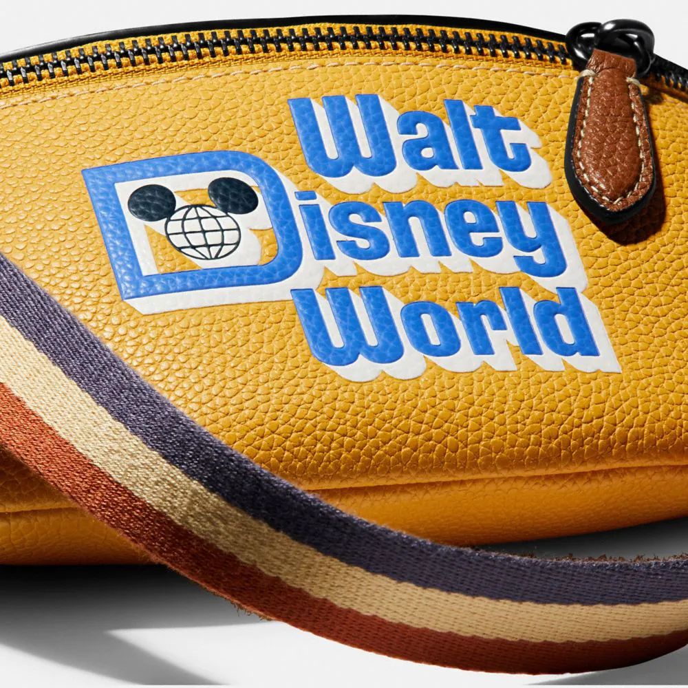 Disney X Coach Charter Belt Bag 7 With Walt World Motif