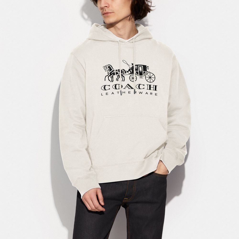 Horse And Carriage Hoodie Organic Cotton