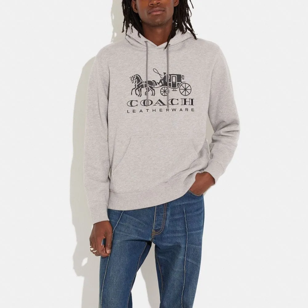Horse And Carriage Hoodie Organic Cotton