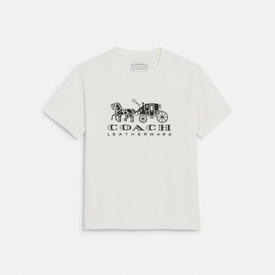 Horse And Carriage T Shirt Organic Cotton