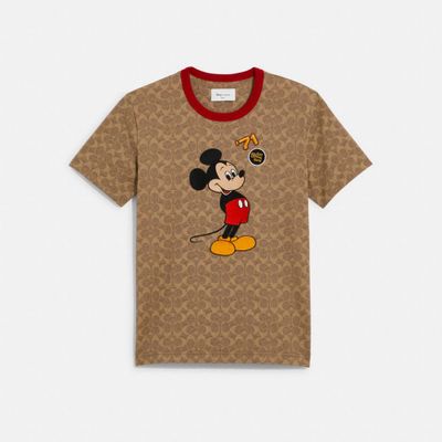 Disney X Coach Mickey Mouse And Friends Signature T Shirt Organic Cotton