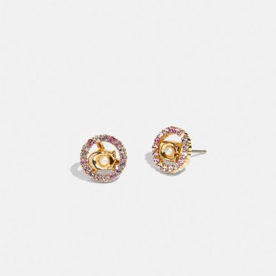 Signature Multicolor Crystal Stud Earrings