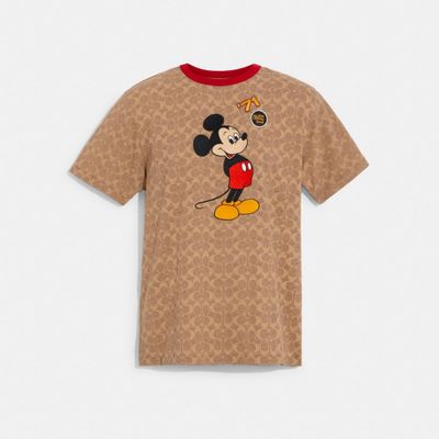 Disney X Coach Mickey Mouse Signature T Shirt Organic Cotton