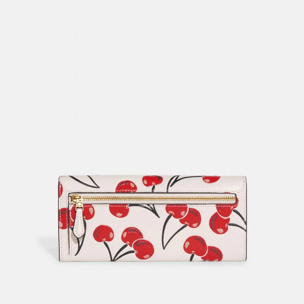 Wyn Soft Wallet With Cherry Print