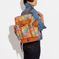 Hitch Backpack In Rainbow Signature Canvas