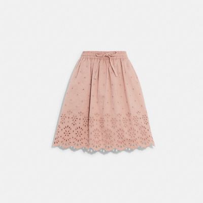 Broderie Anglaise Mini Skirt Organic Cotton