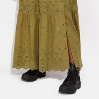 Broderie Anglaise Long Skirt Organic Cotton