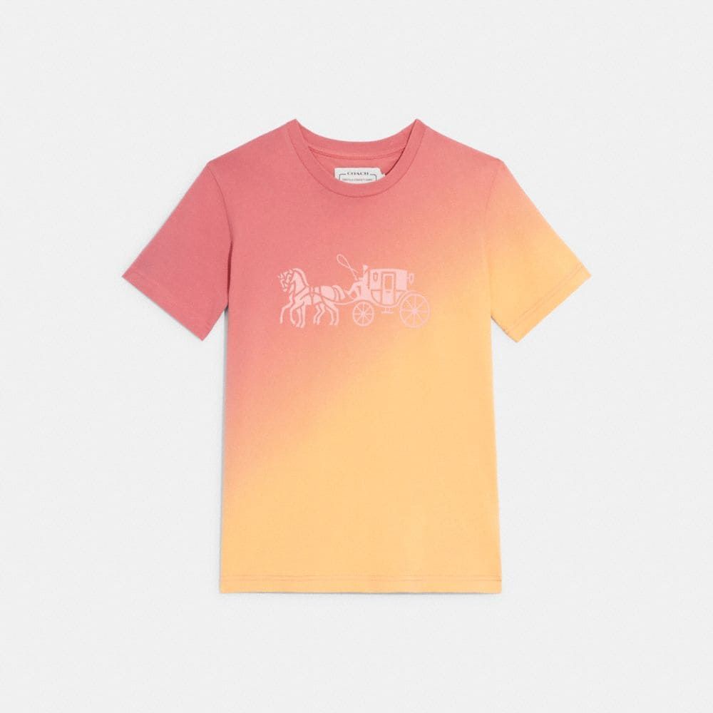 Ombre Horse And Carriage T Shirt Organic Cotton